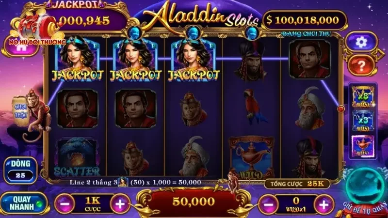 Game Slots Aladdin là siêu phẩm được lấy cảm hứng từ câu chuyện cổ tích