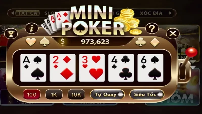 Mini Poker Sunwin là tựa game đổi thưởng cực hot